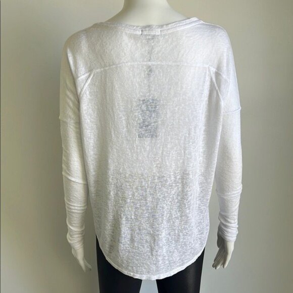 Rails Aden Long Sleeve Tee in White - XS - Picture 6 of 11
